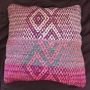 Hand Dyed Woven Throw Pillowcase from Peru